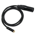 thumbnail image 2 of Cable XLR macho a hembra de 3,5 mm Cable profesional hembra de 3,5 mm a XLR macho para reproductores MP3 Amplificadores Mezcladores 1 m/3,3 pies, 2 of 8