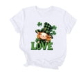 thumbnail image 2 of Otvok Summer Womens St. Patrick'S Day Printed T-Shirt Round Neck Short Sleeve Tops, 2 of 6