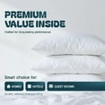 thumbnail image 5 of White Classic Luxury Collection 200 Thread Count Cotton Zippered Pillow Protectors, White, King, 6 Count, 5 of 7