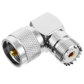 BOOBRIE Conector De Anteparo UHF RF UHF Adaptador Coaxial UHF Fêmea Para UHF Fêmea Conector Fêmea SO239 Para SO239 Conector De Anteparo De Baixa Perda Fêmea Para Fêmea Adaptador Coaxial 4,5 Cm