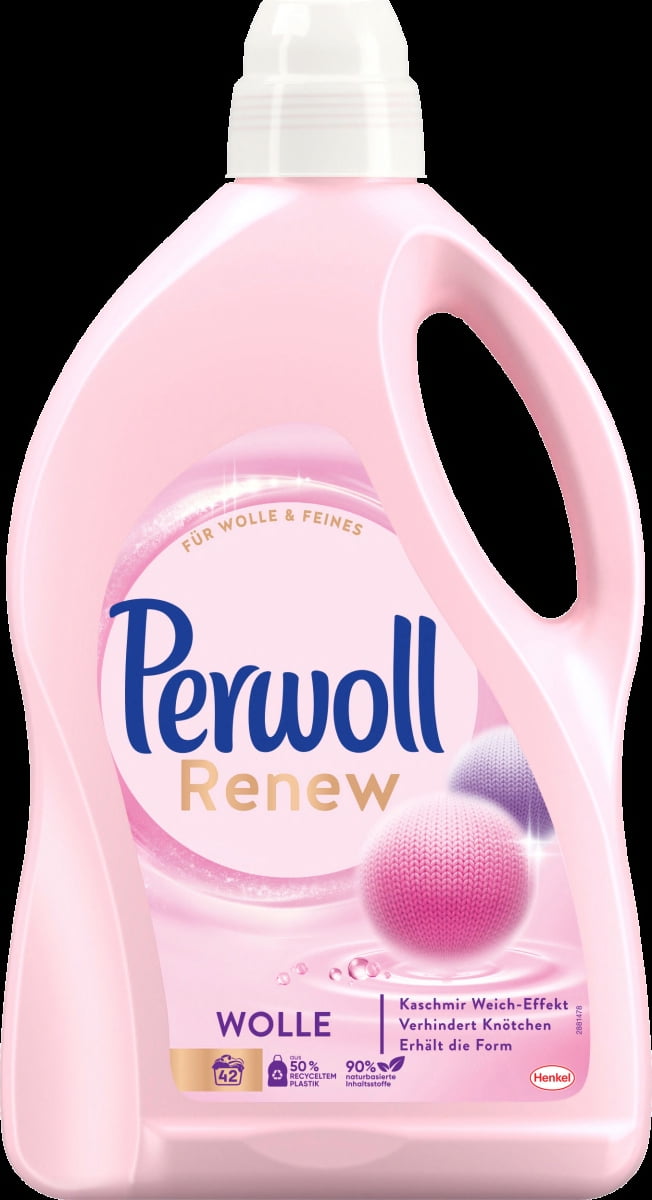 Perwoll Renew Wool & Fine Fabric Care Liquid Detergent for Wool, Silk and Fine Fabrics (1 x 42