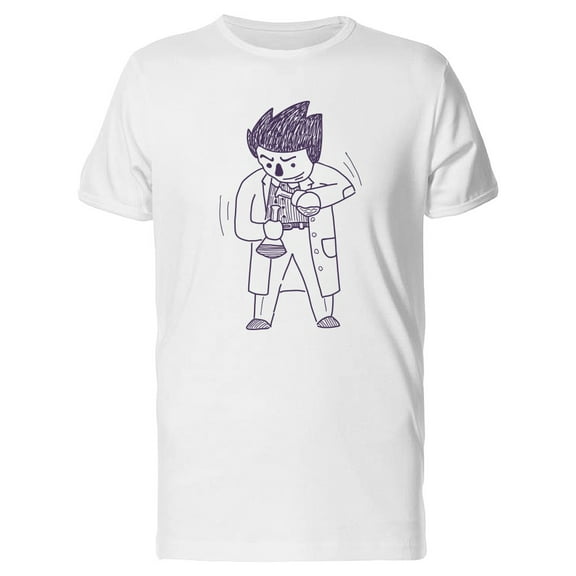 Sketch Of A Scientist Tee Men's -Image by Shutterstock