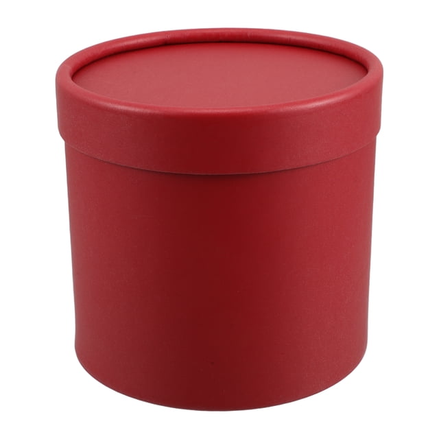 Cajas de flores redondas con tapa, cajas de regalo para San Valentín, arreglos florales, cajas de regalo anidadas para damas de honor, bodas, cumpleaños, baby showers, color rojo.