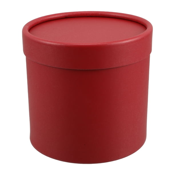 GOOHOCHY Cajas de flores redondas con tapa, cajas de regalo para San Valentín, arreglos florales, cajas de regalo anidadas para damas de honor, bodas, cumpleaños, baby showers, color rojo.