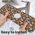 thumbnail image 6 of Logiee Cute Lion Tiger Print Kitchen Sink Splash Guard Faucet Mat for Splash Guard Behind Faucet Drip Catcher for Kitchen,Bathroom,Sink Mat,Dish Drying Mat,Bathroom-15" X 5.5", 6 of 7
