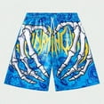 thumbnail image 3 of 2024 Summer Classic Skull Beach Short Pants New Fashion Skeleton Hand Print Men Women Gym Shorts Quick Drying Trunks Ice Shorts, 3 of 6