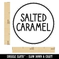 thumbnail image 2 of Salted Caramel Flavor Scent Rounded Text Self-Inking Rubber Stamp Ink Stamper - Blue Ink - Medium 1 Inch, 2 of 7
