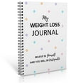 thumbnail image 5 of JIhuahe Fitness Diary Planner - A5 Weight Loss Journal with Pounds Lost Tracking, Body Measurements Log, Goals and Reflections Sections, Motivational Tracker for Diet and Exercise,White, 5 of 5