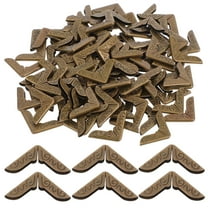 Masteelf 100 Pcs Metal Imprint Corner Protector Book Scrapbooking Golden