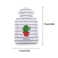 thumbnail image 4 of MOQIN Small Hot Water Bottle Bag for Hot & Cold Compress with Cover,Light and Handy,Small Heat Up and Refreezable Cold Pack,Cute Therapy Heating Pad Warming Pain Relief,Holiday Gifts, 4 of 4