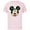 Soft Pink, variant on Disney Mickey Mouse Christmas Tree Holiday Headband - Short Sleeve Cotton T-Shirt for Adults - Customized-Charcoal