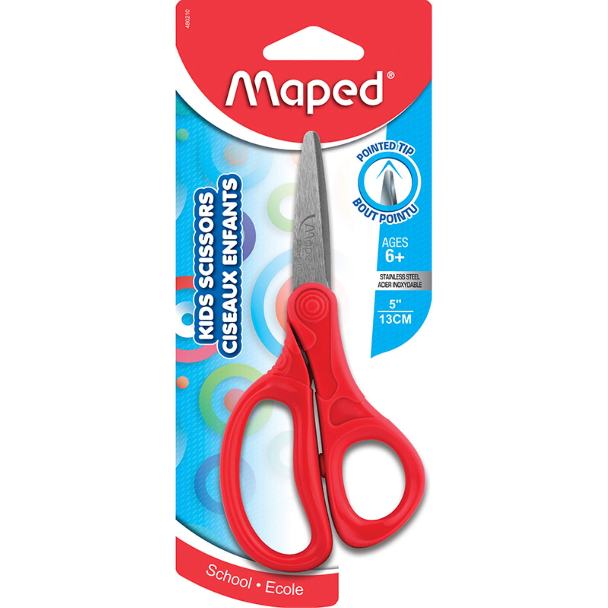 Maped Essential 5' Kid Scissors Pointed - carded