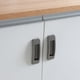 thumbnail image 1 of Organizador 2 uds manija de puerta autoadhesiva manijas de cajón de ventana de vidrio de gabinete (gris) Ndcxsfigh Nuevos Originales, 1 of 5