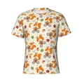 thumbnail image 4 of Vsdgher Forest Squirrel Print Men's Dry Fit Mesh Athletic Shirts Moisture Wicking Tennis T-Shirt Tops, 4 of 9
