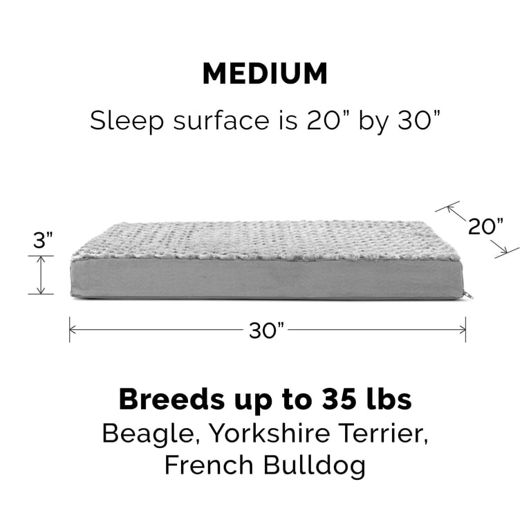 Furhaven Ultra Plush Orthopedic Dog Bed, Medium, Gray photo 7