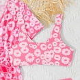 thumbnail image 6 of CAUYDY Children Girls Swimsuit Sets Little Girls Bathing Suit Tankini Girls' Swimwear Summer Beach 4T 5T 6T 7T 8T 9T Kid Girls Bikini 2Pcs Set with Cover Ups (Sizes 9-10 Years,F02-Hot Pink), 6 of 6