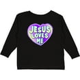 thumbnail image 3 of Inktastic Jesus Loves Me Boys or Girls Long Sleeve Toddler T-Shirt, 3 of 5