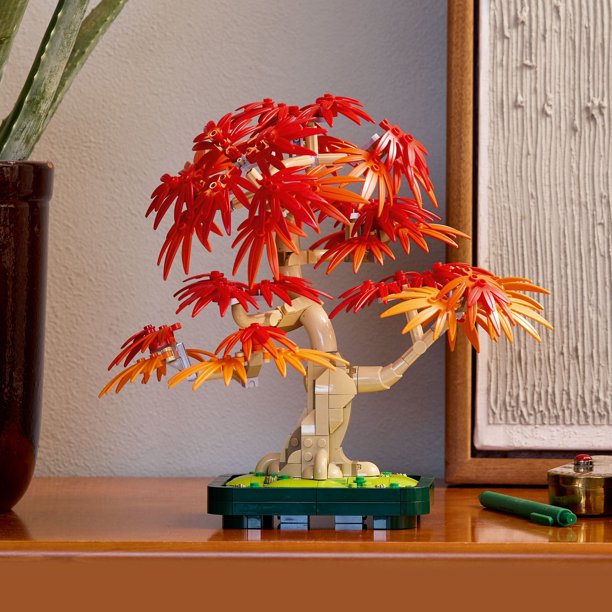 置物 one tree LEGO Botanicals Japanese Red Maple Bonsai Tree Building Kit For