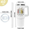 thumbnail image 3 of Book Lovers Gifts Book Lovers Tumbler with Handle and Straw 40 oz Books Lovers Cup Coffee Mugs Gifts for Women Readers,Book Worm,Literary Book Clubs Gifts, 3 of 6