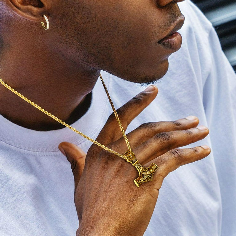 Thor's hammer store gold jewelry