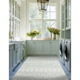 thumbnail image 5 of Unique Loom Paxon Trellis Collection Area Rug - Maeve (6' x 9' Rectangle Ivory Aqua/Ivory), 5 of 12
