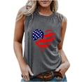 thumbnail image 1 of Chaleco estampado para mujer del Día de la Independencia, blusa de verano para niñas adultas Pompotops  FGAJ13659, 1 of 5