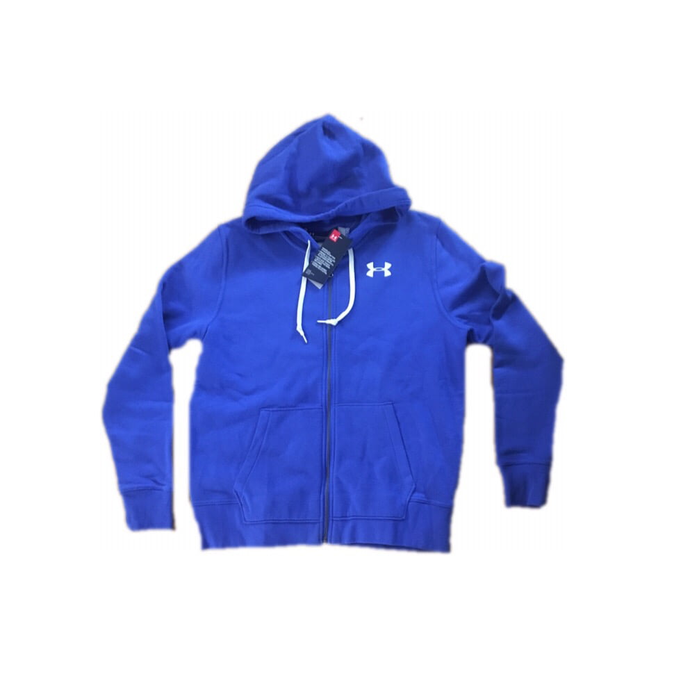 under armour blue zip up hoodie