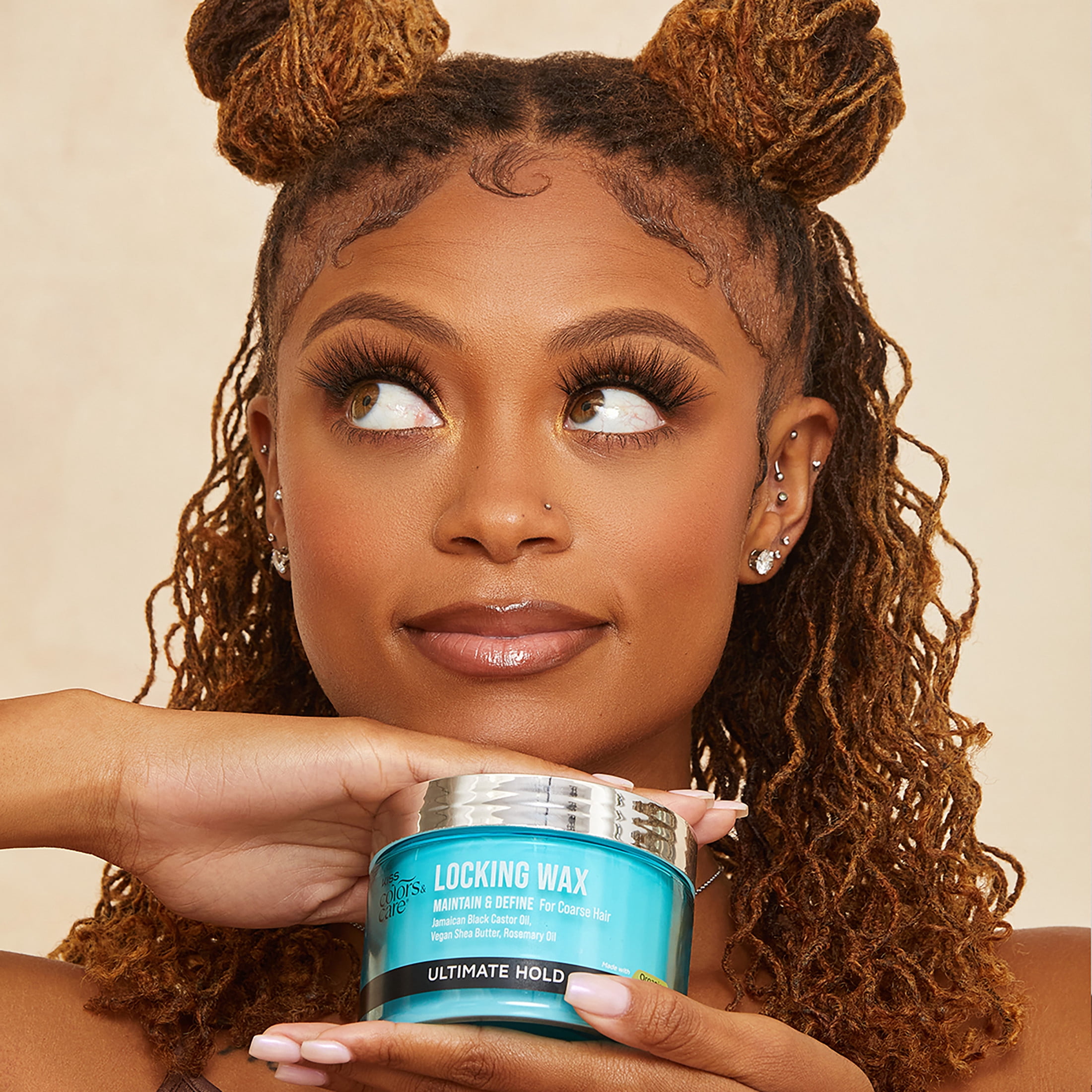 KISS Colors & Care Locking Hair Wax, Level 9 Ultimate Hold, 6 oz.