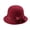 Deep redA, variant on Yokua Wool Dome Hat Women Flower Bowler Hat Formal Dress Hat 20s Flapper Headwear