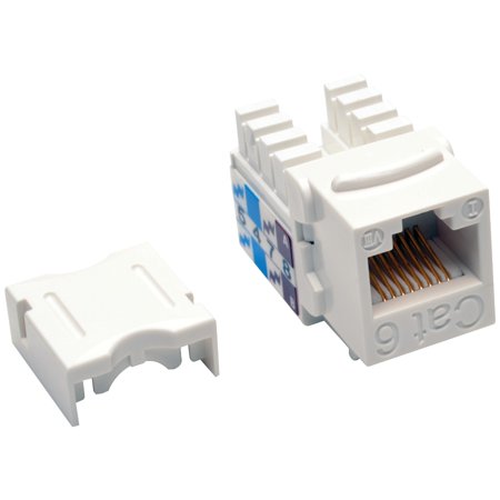 UPC: 0037332143662 | TRIPP LITE N238-001-WH Cat6/Cat5e 110 Style Punch Down Keystone Jack – White