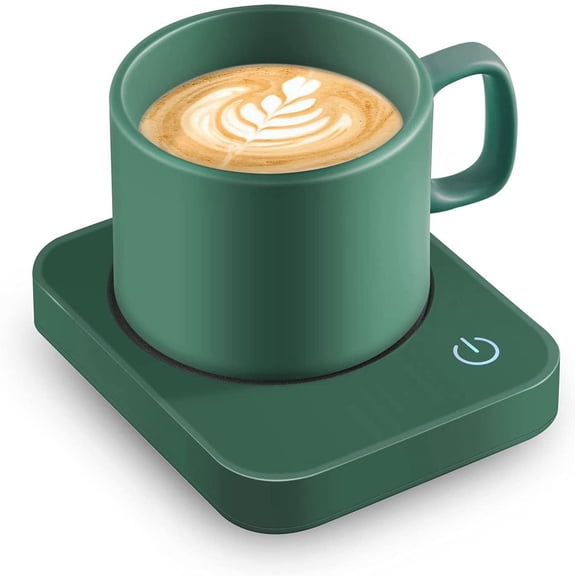 for Desk with Auto Shut Off & 3-Temp Settings, Coffee Cup Warmer with Smart Safety Alert Home Office Accessory, Perfect for Coffee, Tea, Milk (No Mug)