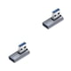 thumbnail image 2 of Cateissary Convertidor de datos femenino Codo de ángulo Adaptador universal OTG Convertidores de carga para teclado de lector de tarjetas de Azul 2Conjunto, 2 of 6