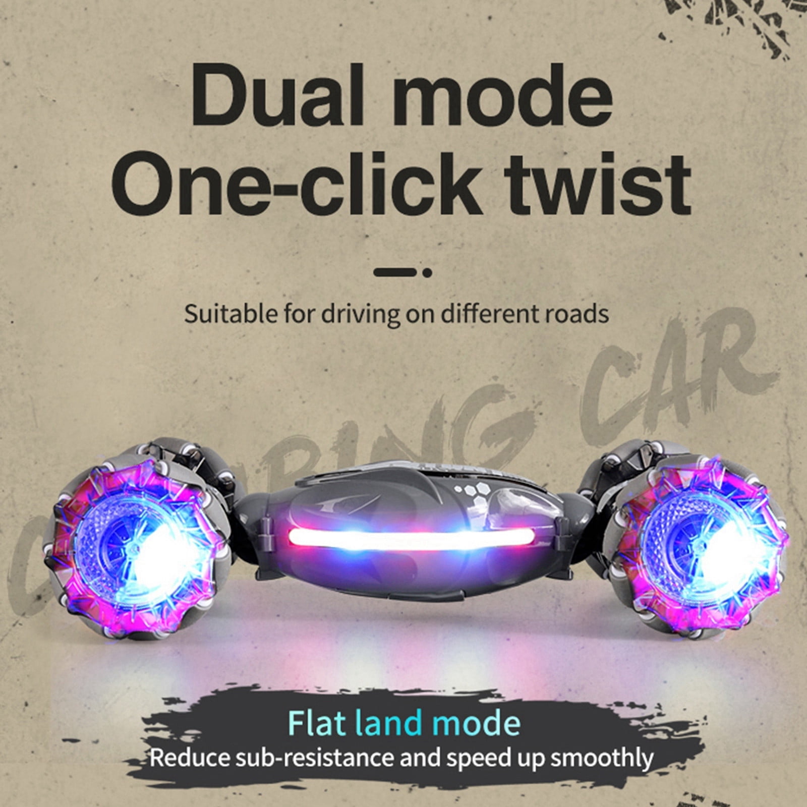 Twfbrm 1:14 RC Cars - 2.4GHz Remote Control Car with Lights for Boys 4-7 Year Old Boys Girls ,4WD All-Terrain Transform Off Road for Rotating,Stocking Stuffers for Kids,9.5 x5.9x3.7in