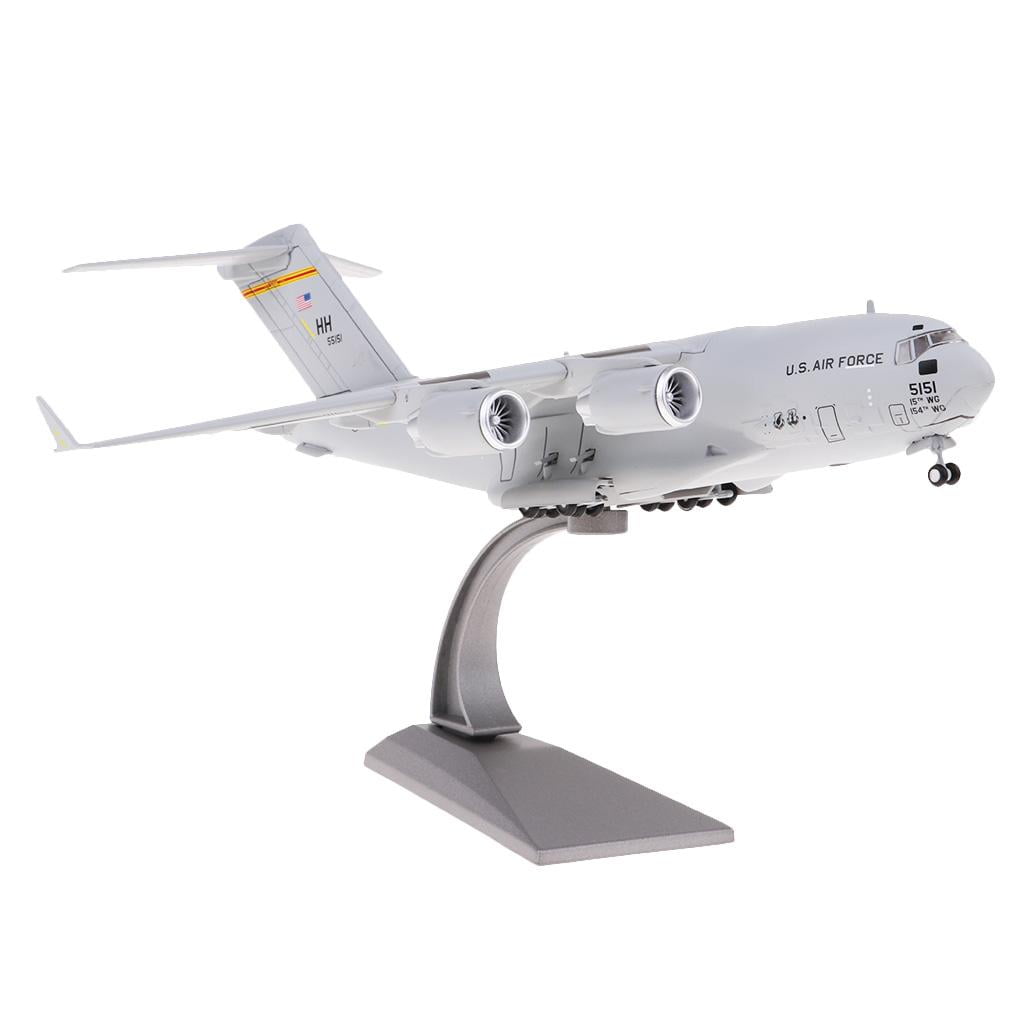 USA C-17 Globemaster III Transport Plane 1:200 Scale Diecast Display Model with Stand for Decoration or Collection Gift