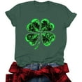 thumbnail image 5 of Happy St Patricks Day Shirt Women Cute Shamrock Graphic Tee Irish Short Sleeve St Pattys Day Shirt, 5 of 8