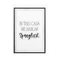 thumbnail image 2 of In This Casa We Hablar Spanglish 11 x 14 UNFRAMED Print Décor Wall Art, 2 of 2