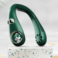 thumbnail image 4 of Ventilador De Cuello Ventilador de cuello digital plegable USB recargable de 3 velocidades sin aspas (verde noche oscuro), 4 of 8