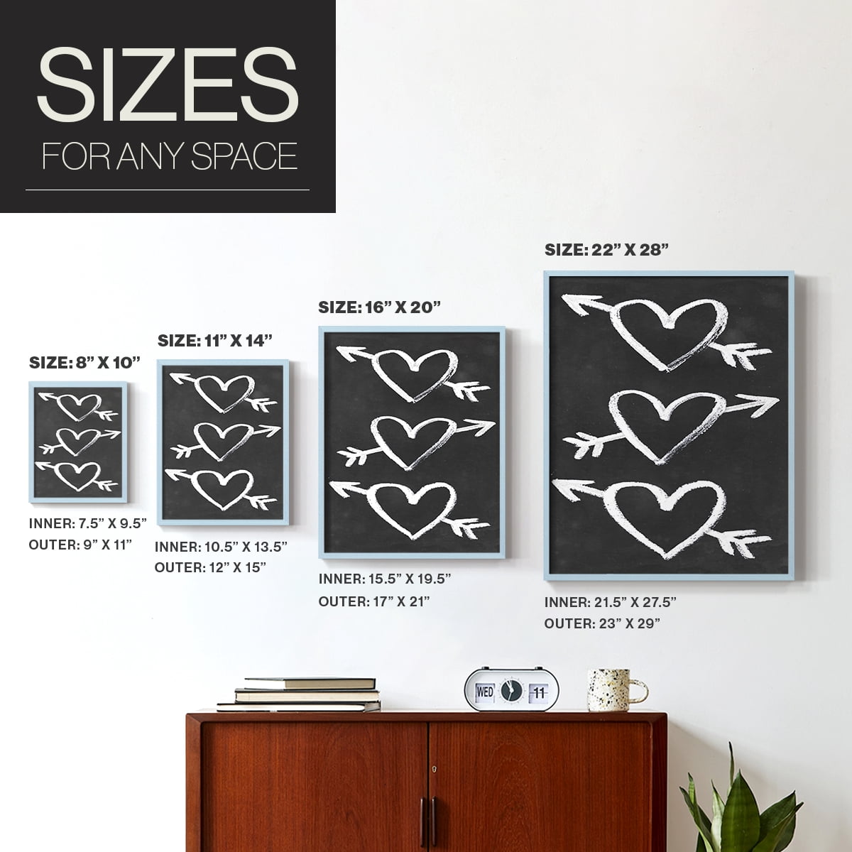 You Are Loved Collection B Framed Print - Solid Wood in Single Picture Frame Solid Wood 2 Framed Print