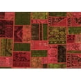 thumbnail image 1 of Ahgly Company Indoor Rectangle Patchwork Orange Transitional Area Rugs, 5' x 7', 1 of 4