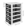 thumbnail image 2 of Gymnture Drawer Storage Cabinet Multi-layer Plastic Organizer for Home Office, 2 of 10