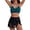 Pecoak Green/Black, variant on Womens High Waisted Bikini Set Gold Metal Two Piece Swimsuits Tummy Control Tie Knot 2025 Bathing Suits