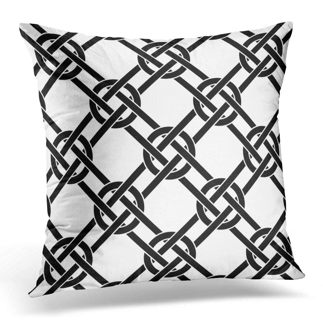 Arhome Black Celtic Net White Gothic Pillow Case Pillow Cover 20x20 Inch Walmart Com Walmart Com