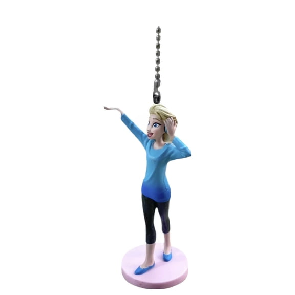 Vanellope Princess Elsa Sports Fan Lamp Light Pull Chain Figurine Pvc Figure New
