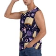 thumbnail image 3 of Goofa Lavender Flowers Printed Men's Sleeveless T-Shirt - Athletic Gym Workout Tank Top for Men - Moisture-Wicking, UPF 30+ Quick-Dry Muscle Tee-Medium, 3 of 8