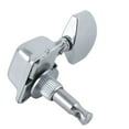 thumbnail image 3 of Uxcell  1.7" x 1.3" x 1.6" Acoustic Guitar Chrome Parts Machine Head Tuning Peg Tuners Set Metal Silver Tone, 3 of 4
