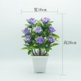 thumbnail image 3 of Flor artificial en maceta, simulación de planta en maceta, decoración para el hogar y la Oficina (púrpura), 3 of 7