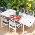 thumbnail image 2 of Valentine's Day Table Cloths for 8 Foot Rectangle Tables, Eucalyptus Leaves Coffee Gifts Patio Waterproof Elastic Fitted Tablecloths, Washable Rectangular Table Cover for Camping, 2 of 8
