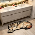 thumbnail image 6 of Kojanyu Polyester Lion Tiger Wolf Shaped Area Rug, Creative Decorative Floor Mat, Irregular Accent Rug for Bathroom Living Room Bedroom Indoor Home., 6 of 6
