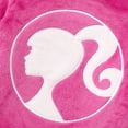 thumbnail image 7 of Barbie Girls Fleece Jacket Roseo Plush Embroidered Graphic Zip-Up Flannel Coat Sizes 3-10, 7 of 7