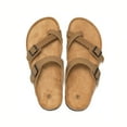 thumbnail image 2 of Sandales à Semelle en Liège avec Boucle Réglable, Sandales de Plage Décontractées pour Femmes et Filles, 2 of 14